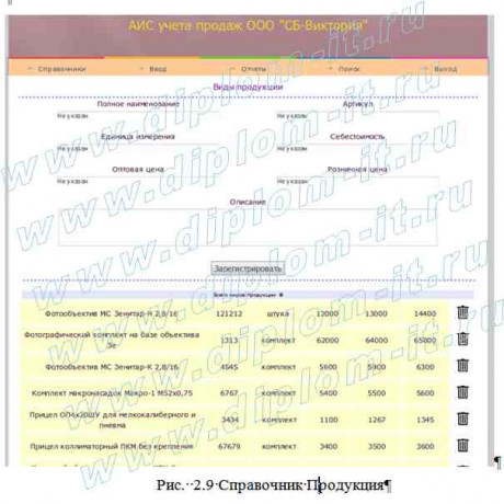  Автоматизация учета продаж производственно-торговой организации 