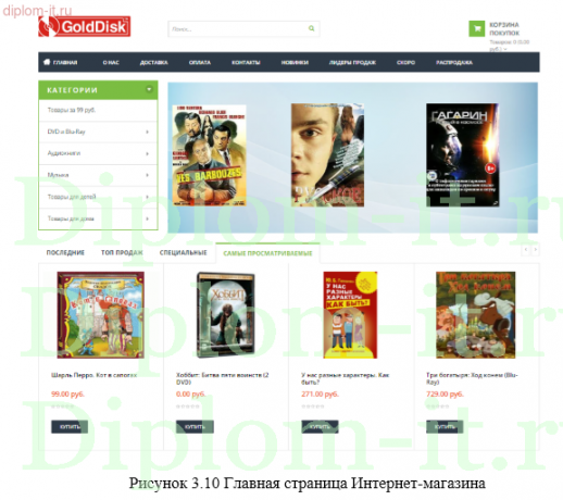 Разработка электронного магазина для торговли мультимедиа контентом