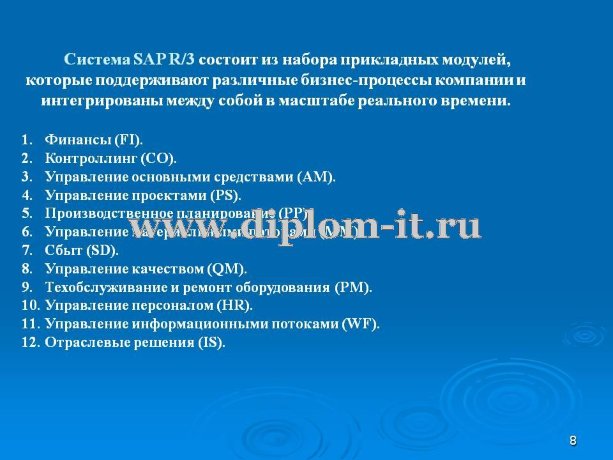  Разработка информационного обеспечения управления производством 