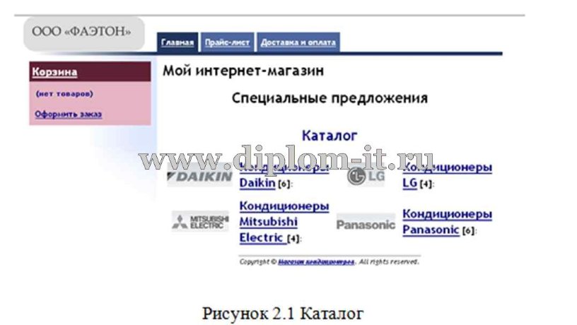  Разработка интернет магазина с базой данных 