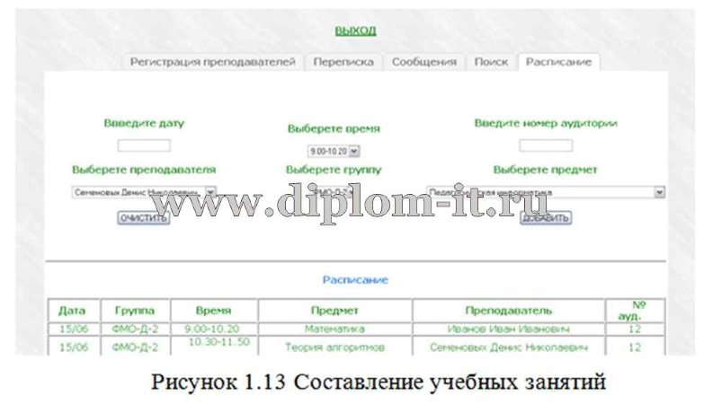  Разработка автоматизированной системы обеспечения учебного процесса 