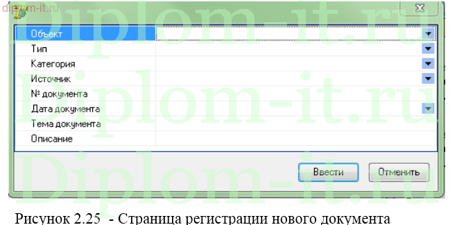 Разработка  АРМ архивариуса строительной компании