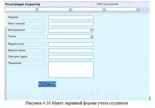 Разработка автоматизированной системы учета  кураторов учебных групп 