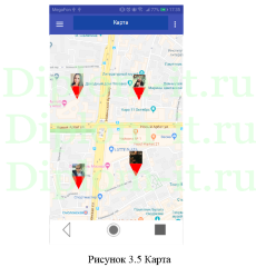 Разработка проекта мобильного приложения с формированием элементов социальной сети на основе использования геолокации, диплом по информатике