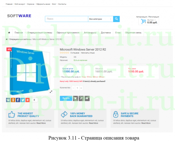 Разработка интернет-магазина программного обеспечения, диплом по созданию интернет магазина 