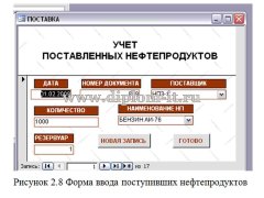 Разработка АРМ экономиста нефтебазы