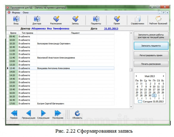  Разработка электронной медицинской карты пациента с последующим внедрением в медицинское учреждение 