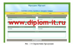 Автоматизация процесса приема и продаж товара магазина Магнит