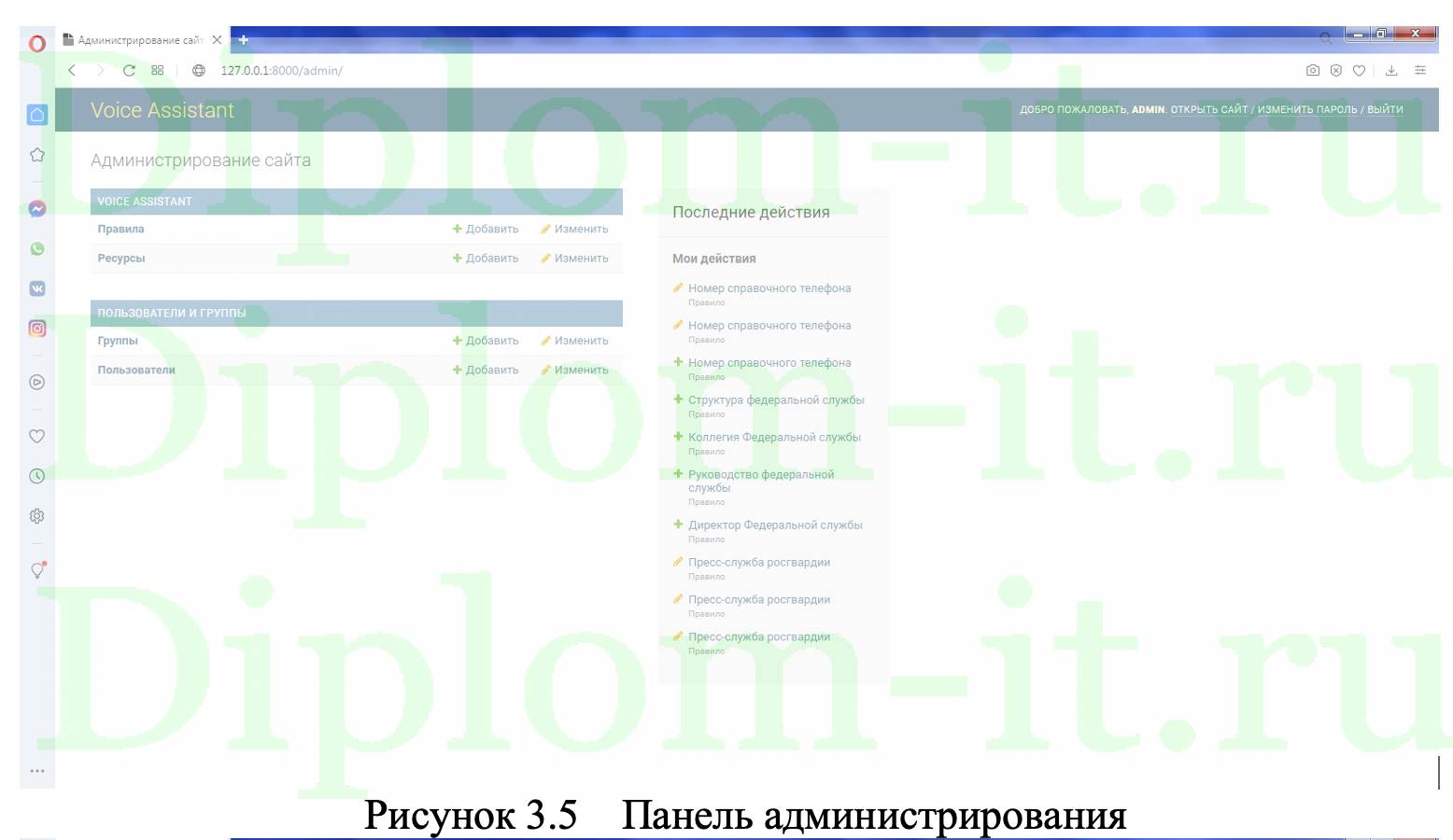 Диплом Разработка интеллектуального помощника, ВКР по программированию с  исходниками — скачать готовую дипломную работу по информатике | diplom-it.ru