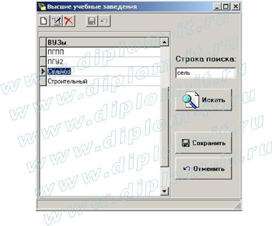 Разработка автоматизированной системы учета курсовых работ, выполненных студентами кафедры (Borland С++)