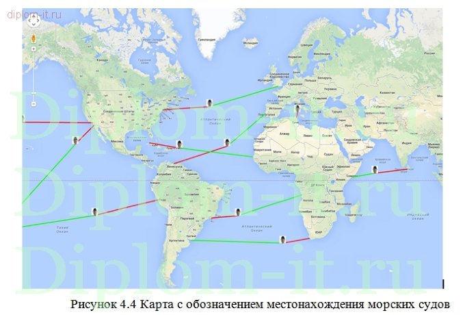  Разработка системы мониторинга судов с помощью сервисов Google 