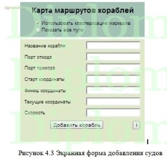 Разработка системы мониторинга судов с помощью сервисов Google