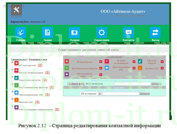  Разработка  Веб-представительства ИТ-компании 