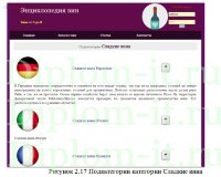 Разработка электронной энциклопедии вин в виде сайта, дипломная работа по прикладной информатике