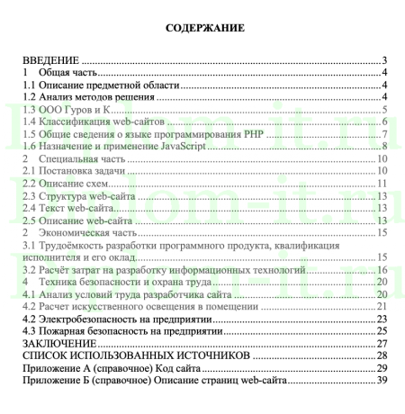  Разработка web-сайта для компании ООО «Гуров и К», способного представлять текстовую и графическую информацию пользователю 