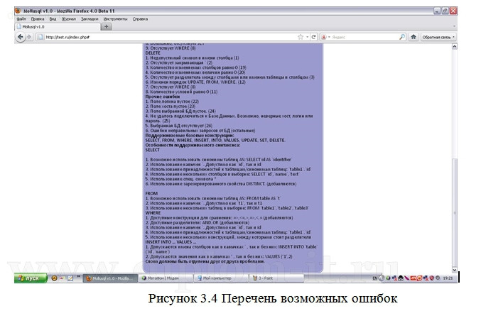  Проектирование и разработка анализатора SQL-запросов 