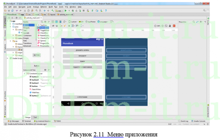 Разработка мобильного приложения «Телефонный справочник» для ОС Android, ВКР по информатике