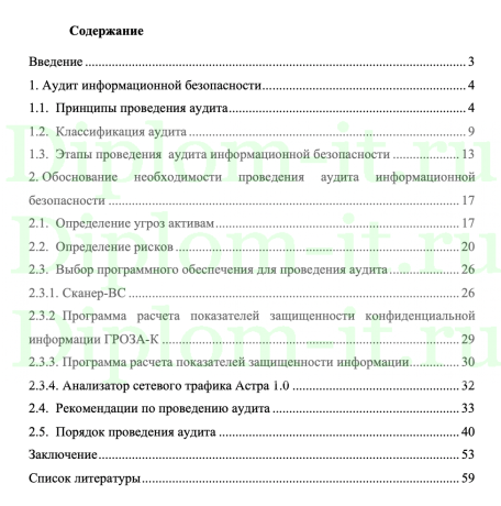 Разработка регламента проведения аудита информационной безопасности государственного учреждения, ВКР колледжа ITHub