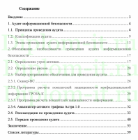 Разработка регламента проведения аудита информационной безопасности государственного учреждения, ВКР колледжа ITHub