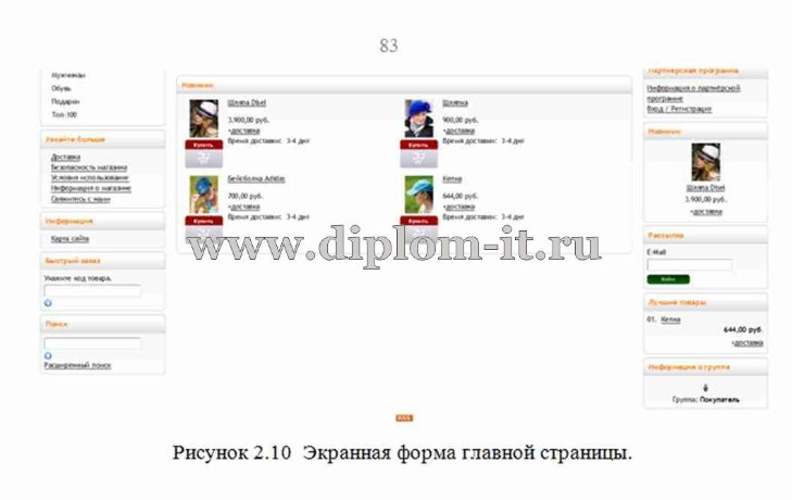  Разработка сайта электронной коммерции (интернет-магазина одежды) 