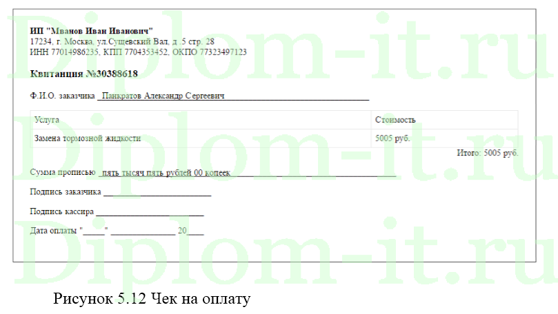 Разработка информационной системы для станции технического обслуживания автомобилей