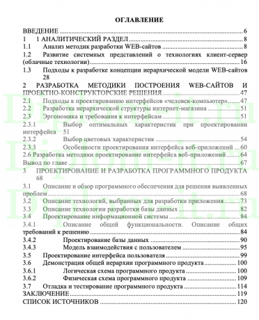  Редизайн сайта существующего интернет-магазина, дипломная работа 2024 год 