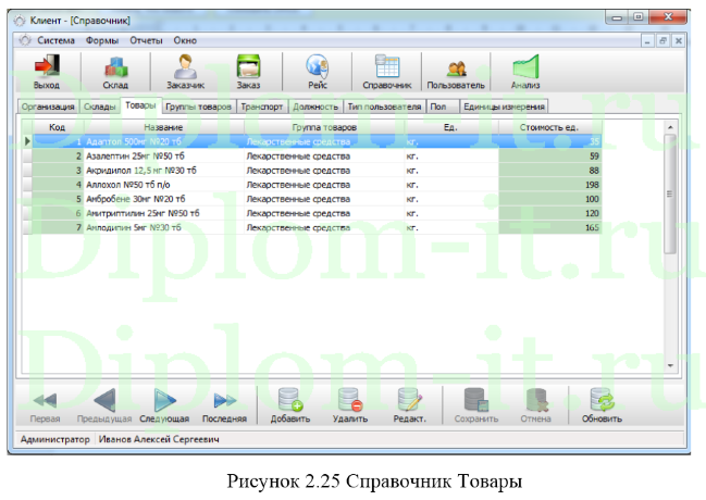 Автоматизированное рабочее место специалиста по логистике