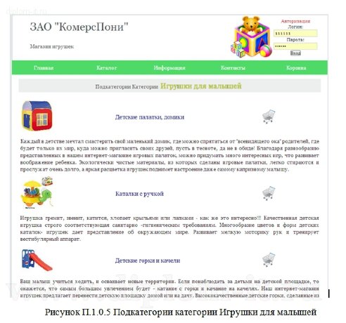  Использование  Internet в коммерческих целях (разработка интернет-магазина игрушек) 