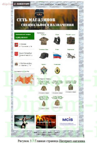  Разработка интернет-магазина военного снаряжения и амуниции (CMS Joomla) 