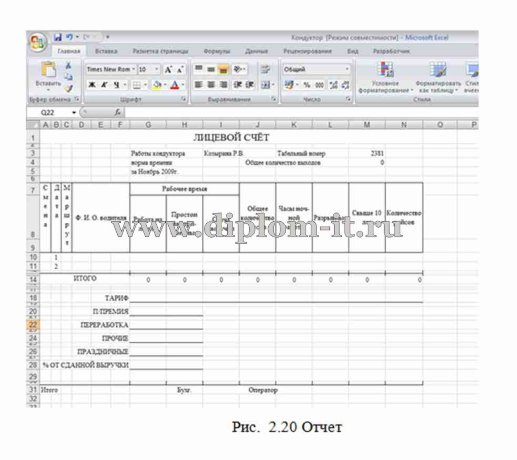  Разработка автоматизированной информационной системы учета рабочих часов транспортного предприятия 