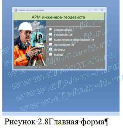  Разработка АРМ инженера-геодезиста 