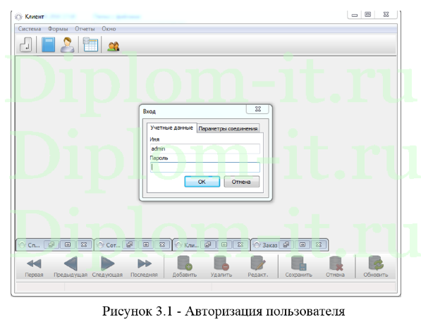 Разработка проекта информационной системы ресторана, дипломная работа по информатике