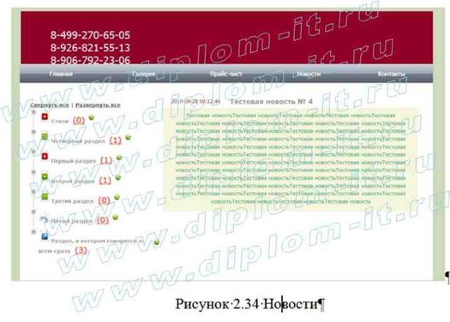  Разработка веб-сайта фирмы-дилера программного обеспечения 